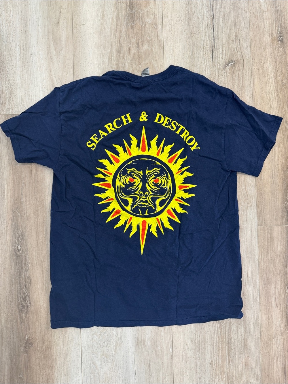 Henry Rollins Search & Destroy Navy Graphic Tee - Band Style Men’s Shirt
